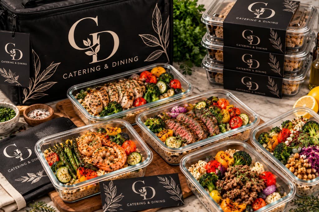 Catering & Dining meal boxes packed for the week